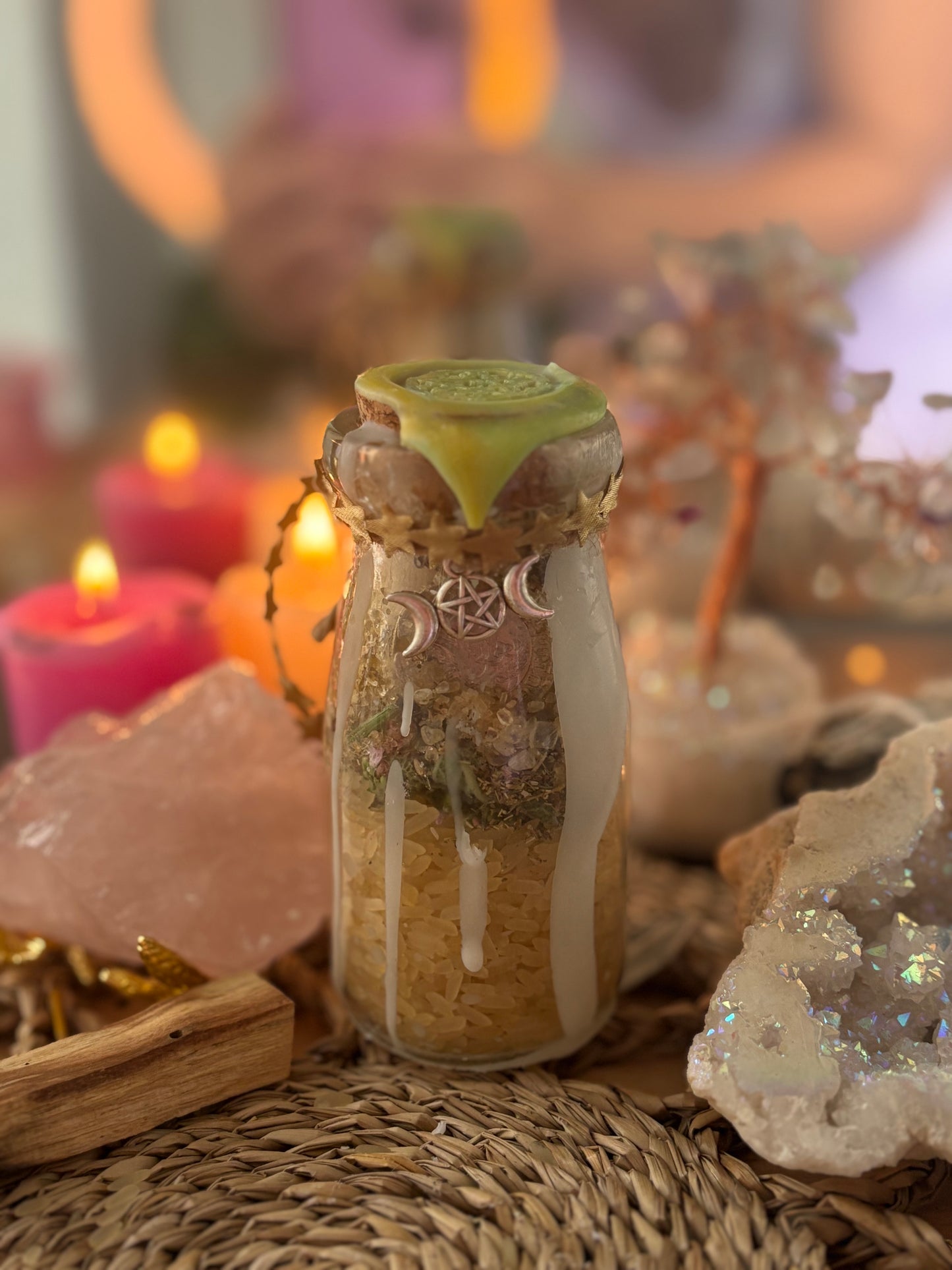 Money Spell Jar - Handcrafted Abundance Magnet