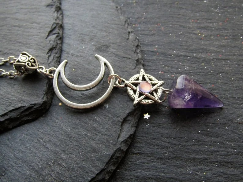 Luna Pentagram Pendant Necklace