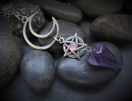 Luna Pentagram Pendant Necklace
